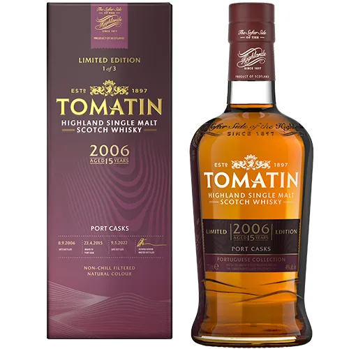 Tomatin 15 Year Old (2006) The Portuguese Collection – Port Casks (1 of 3) (70cl, 46%)