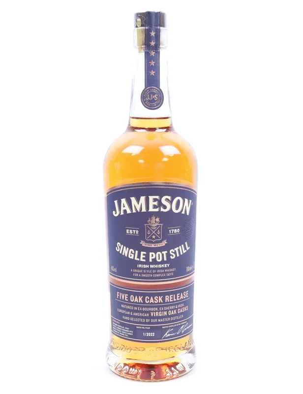 Jameson – Single Pot Still Five Oak Release