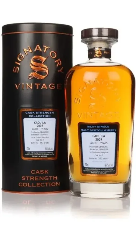 Signatory Caol Ila 2007 17 Year Old Cask Strength (70cl)