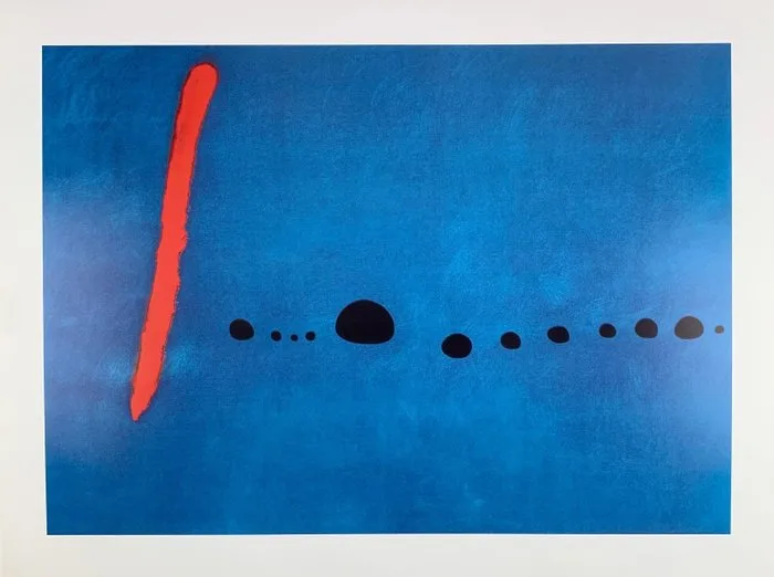 Joan Miro (1893-1983) - Bleu II - Artprint Offsetlithographie - 40 x 30 cm - Blau