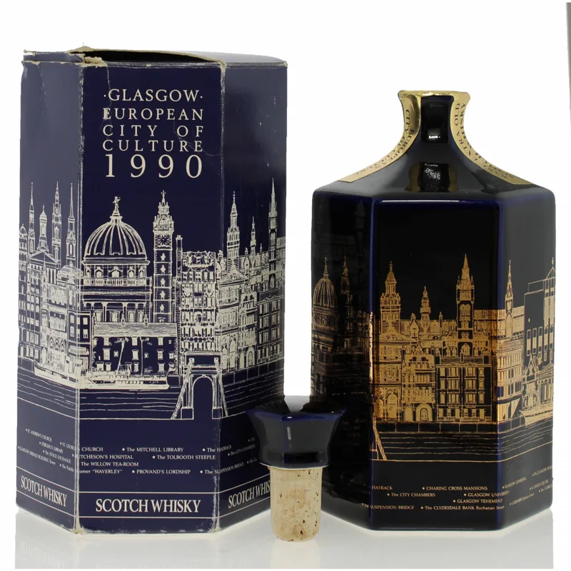 Glasgow European City of Culture 1990 – Ceramic Decanter