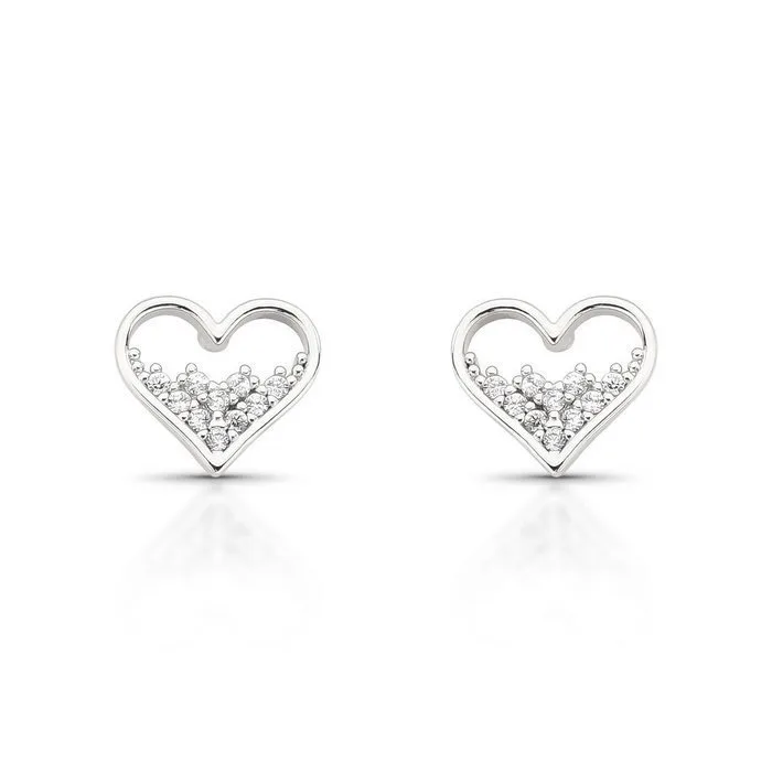 Earrings - 14 kt. White gold - 0.30ct. tw. Diamond (Natural) - 2.040