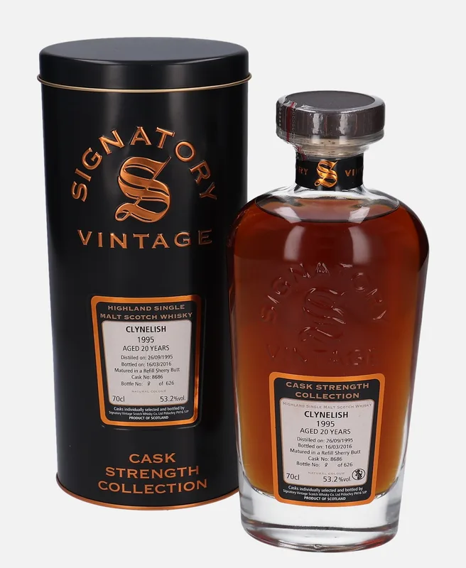 Clynelish – 1995 20 Year Old Signatory Vintage Scotch Whisky Co. Cask Strength Collection