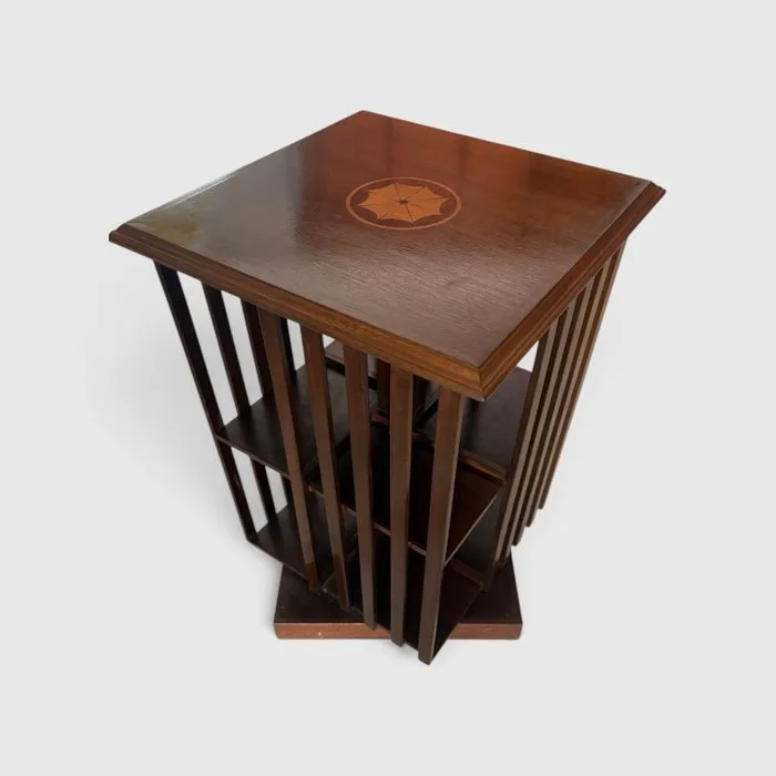 Side table - Wood - rotating bookcase/mill