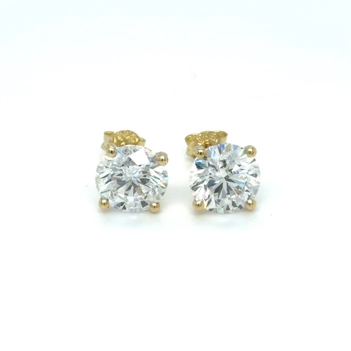 Earrings - 14 kt. Yellow gold - 2.51ct. tw. Diamond (Lab-grown)