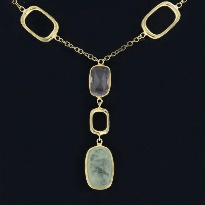 Zoccai - Necklace Silver - Semi-Precious Stones