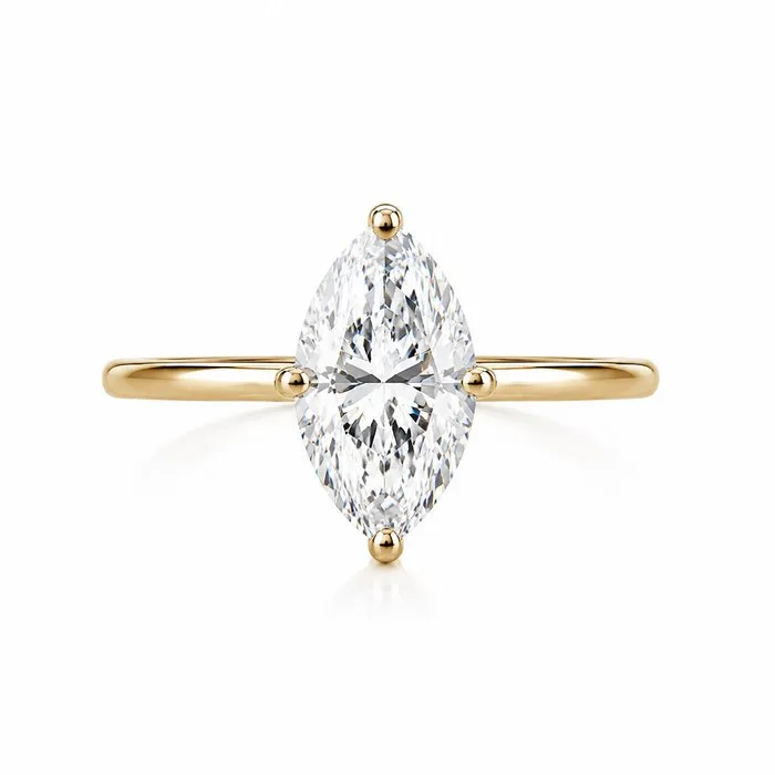 Ring - 14 kt. Yellow gold - 2.01ct. tw. Diamond (Lab-grown)