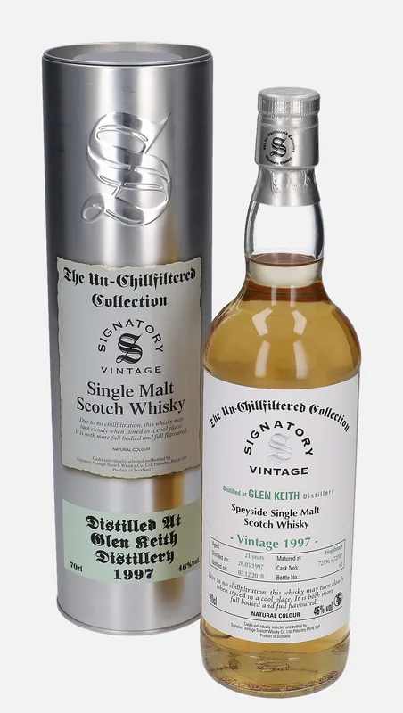 Glen Keith – 1997 21 Year Old Signatory Vintage Scotch Whisky Co. The Un-Chillfiltered Collection