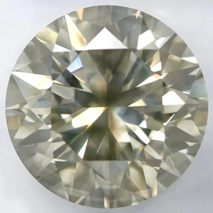1 pcs Diamond (Natural coloured) - 3.51 ct - Round - Fancy light Brownish Yellow - SI2 - International Gemological Institute (IGI)