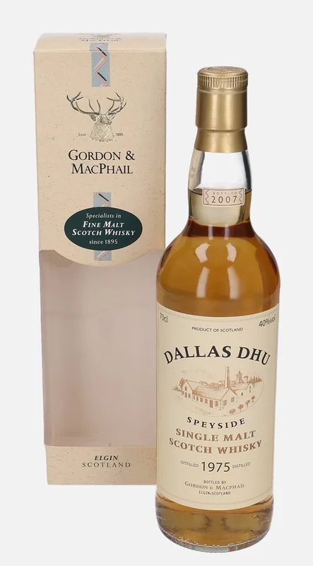 Dallas Dhu – 1975 Gordon & MacPhail Distillery Labels