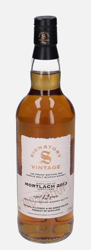 Mortlach – 2013 12 Year Old Signatory Vintage Scotch Whisky Co. 100 Proof Edition #60