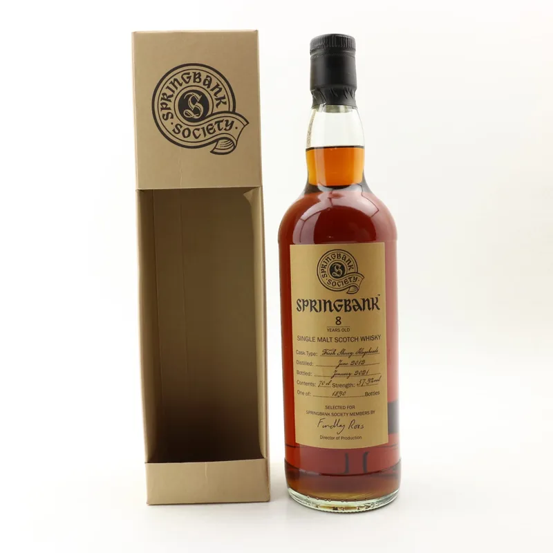 Springbank – 2012 8 Year Old Society Bottling (70cl, 57.3%)