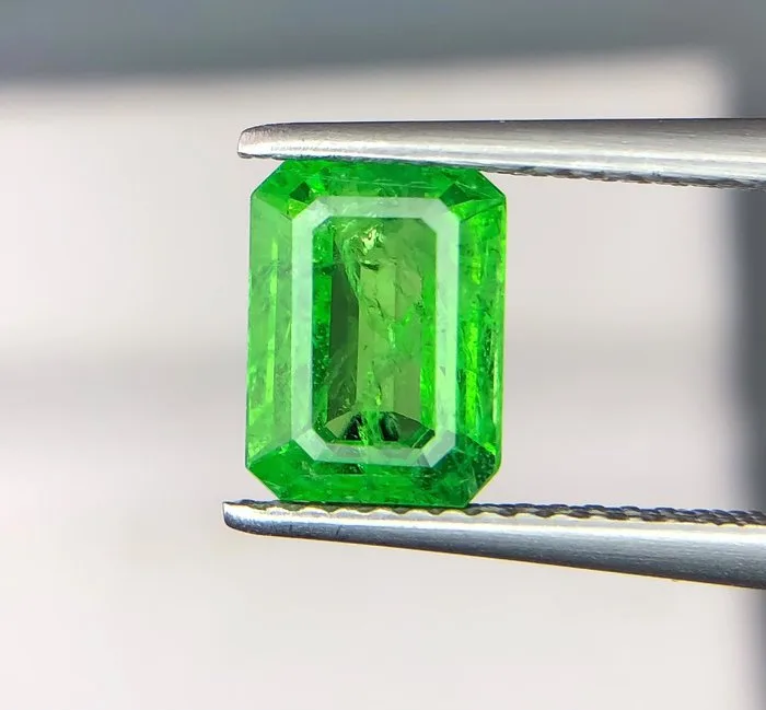 1 pcs Green Tsavorite - 2.04 ct - International Colored Gemstone Association (ICA GemLab)