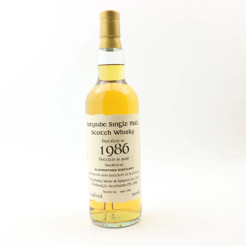 Glenrothes – 1986 40 Year Old Kingsbury (70cl, 43.4%)