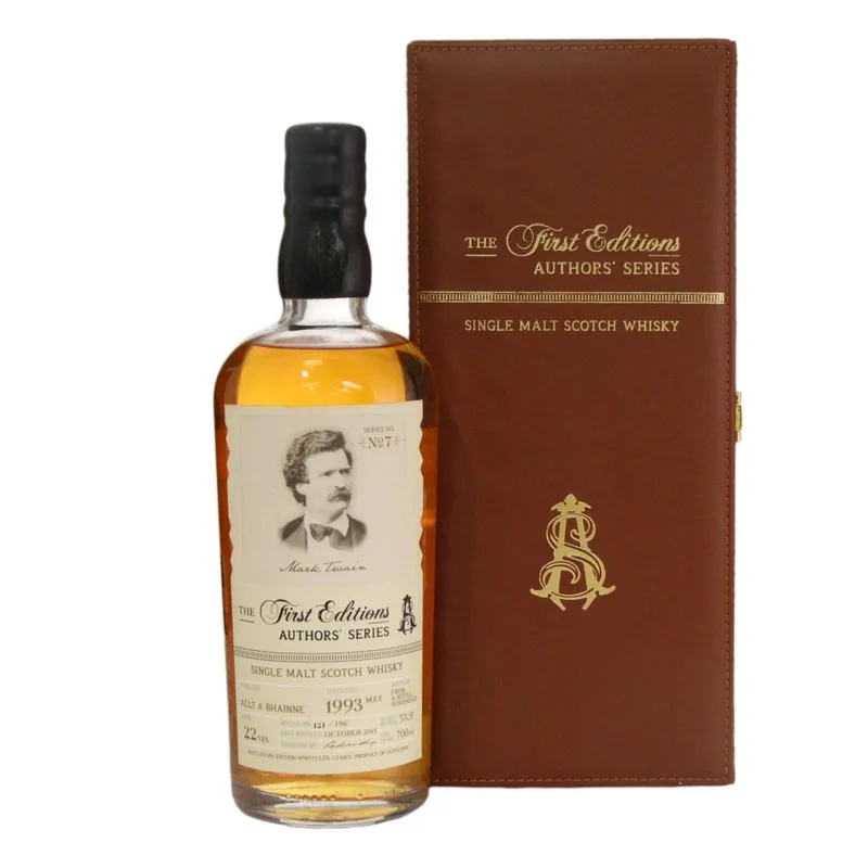 Allt-A-Bhainne – 1993 The First Editions 22 Year Old Authors' Series No.7 - Mark Twain (70cl, 53.90%)