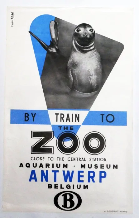Studio PESO - By train to the Antwerp ZOO - 1950s