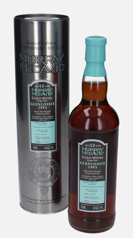 Glenlossie – 1993 12 Year Old Murray McDavid