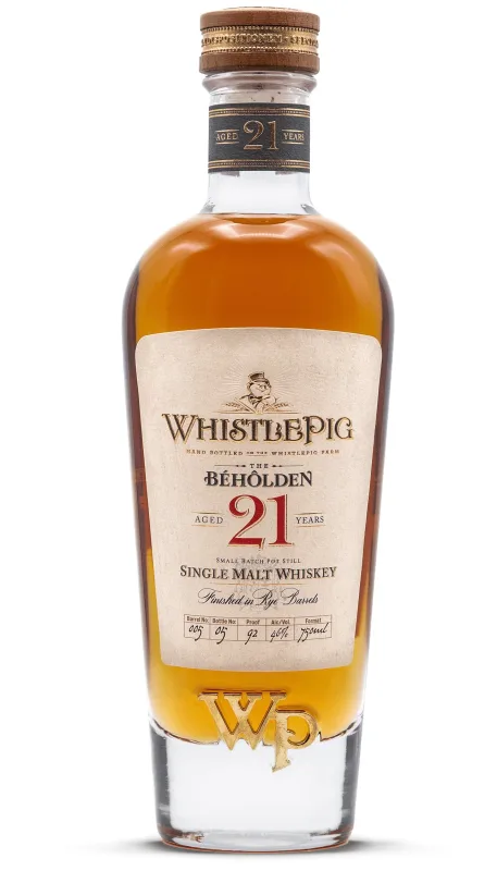 WhistlePig The Béhôlden 21 Year Old Single Malt Whiskey, Rye Barrel Finished