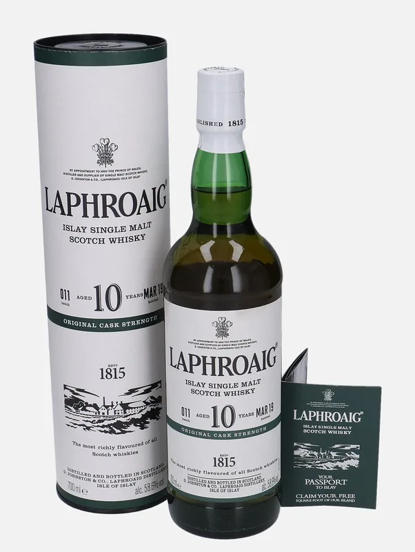 Laphroaig – 10 Year Old Batch: 011 (70cl, 58.6%)