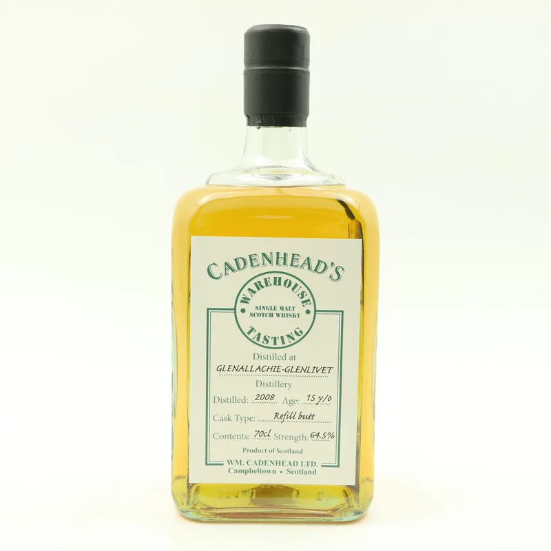 Glenallachie-Glenlivet 2008 15 Year Old Cadenhead’s Warehouse Tasting (70cl, 64.5%)