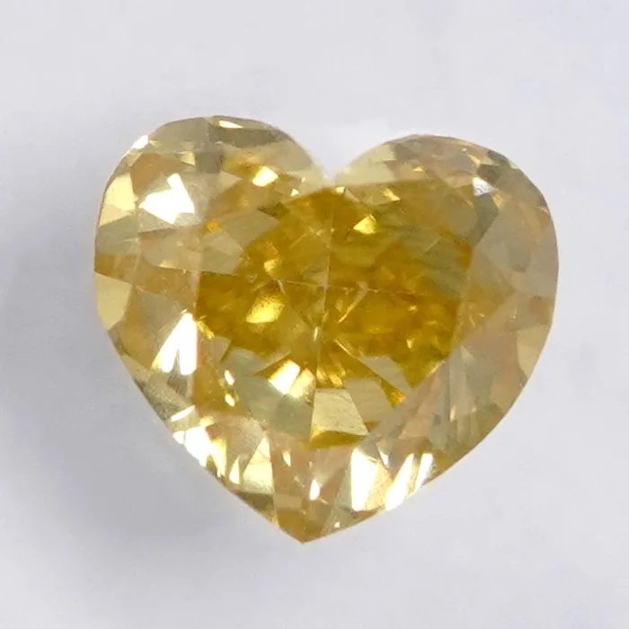 1 pcs Diamond (Natural coloured) - 0.31 ct - Heart - Fancy Yellow - SI2 - International Gemological Institute (IGI)
