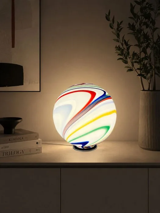 Table lamp - Murano glass - Murano lamp, 30 cm in diameter