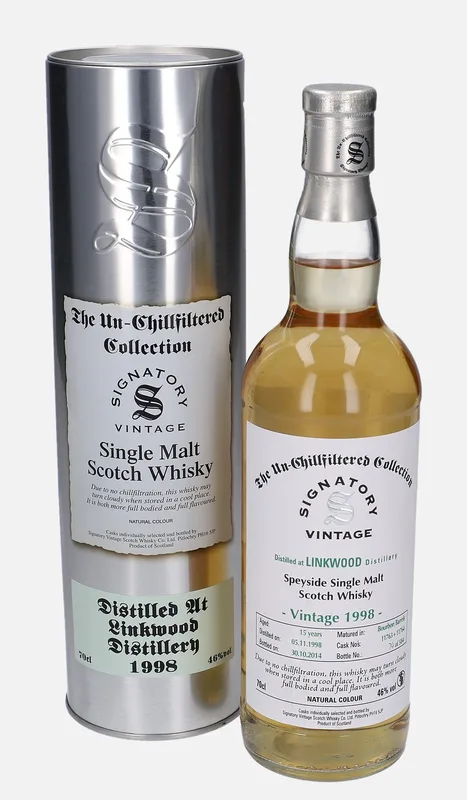 Linkwood – 1998 15 Year Old Signatory Vintage Scotch Whisky Co. The Un-Chillfiltered Collection
