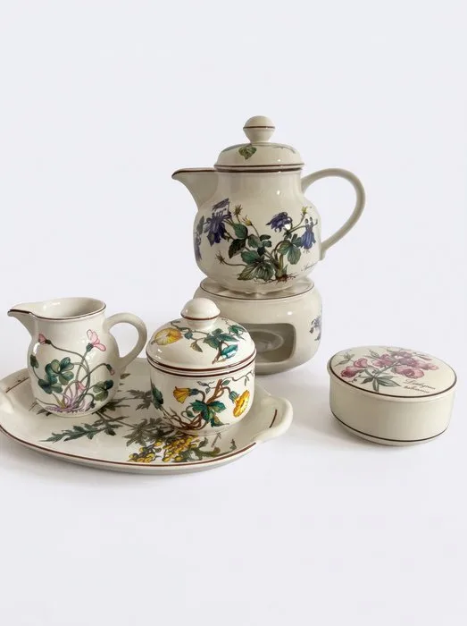 Villeroy & Boch - Teapot (6) - Botanica - Porcelain - Teapot, milk, sugar, warm