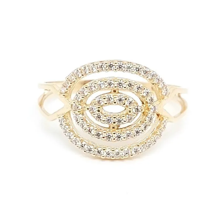 Ring - 14 kt. Yellow gold - 0.80ct. tw. Diamond (Natural) - 1.032