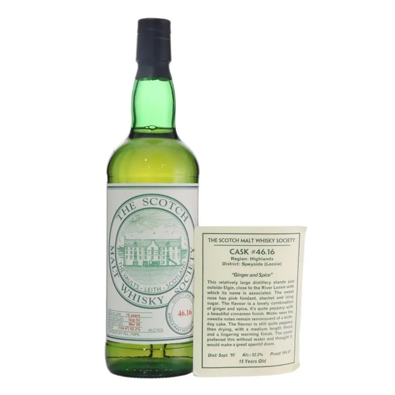 Glenlossie – 1992 SMWS 15 Year Old 46.16
