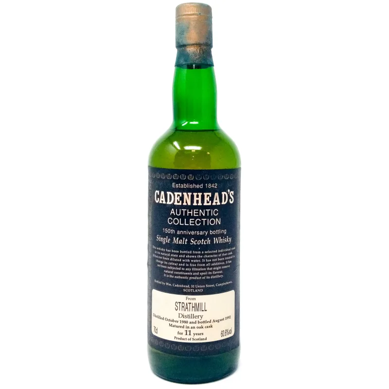 Strathmill – 1980 11 Year Old Cadenhead's 150th Anniversary Single Malt Scotch Whisky