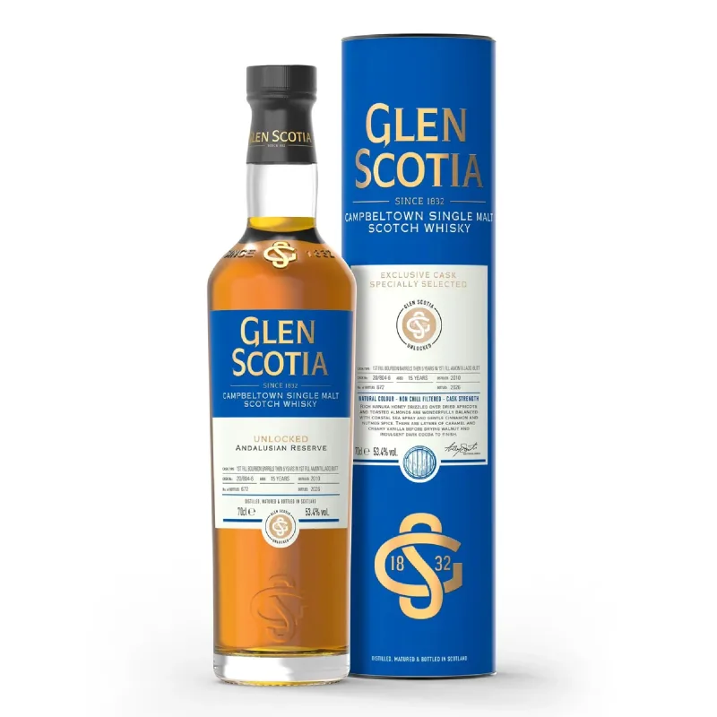 Glen Scotia – 15 Year Old 2010 1st Fill Amontillado Finished Single Cask Unlocked Andalusian Reserve (70cl)