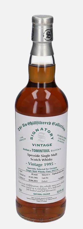 Tomintoul – 1995 20 Year Old Signatory Vintage Scotch Whisky Co. The Un-Chillfiltered Collection
