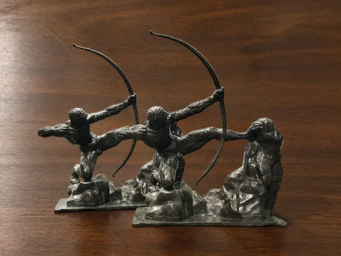 Statue, 2 set Heracles the Archer - 30 cm - Resin