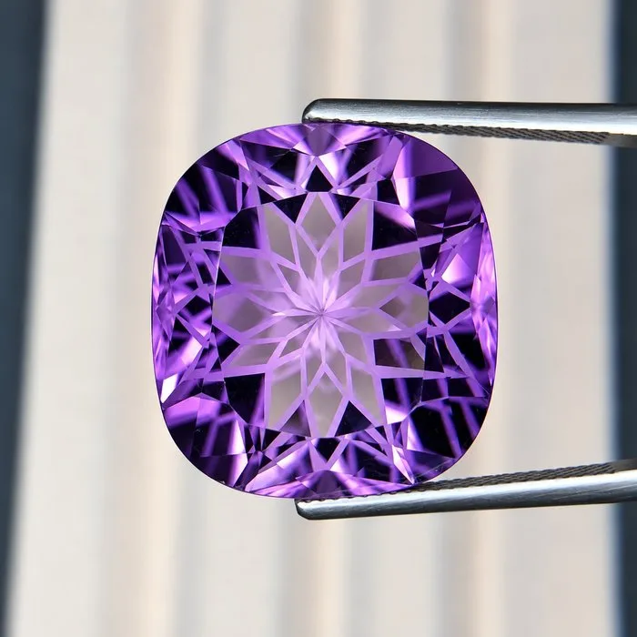 1 pcs Purple Amethyst - 37.50 ct - International Colored Gemstone Association (ICA GemLab)