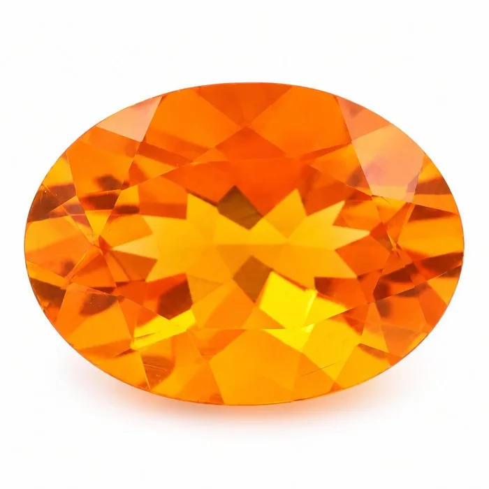 1 pcs Orange Fire Opal - 4.14 ct - International Gemological Institute (IGI)
