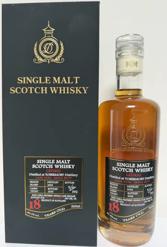 Ledaig 18 Year Old 2008 Single Cask Refill Butt