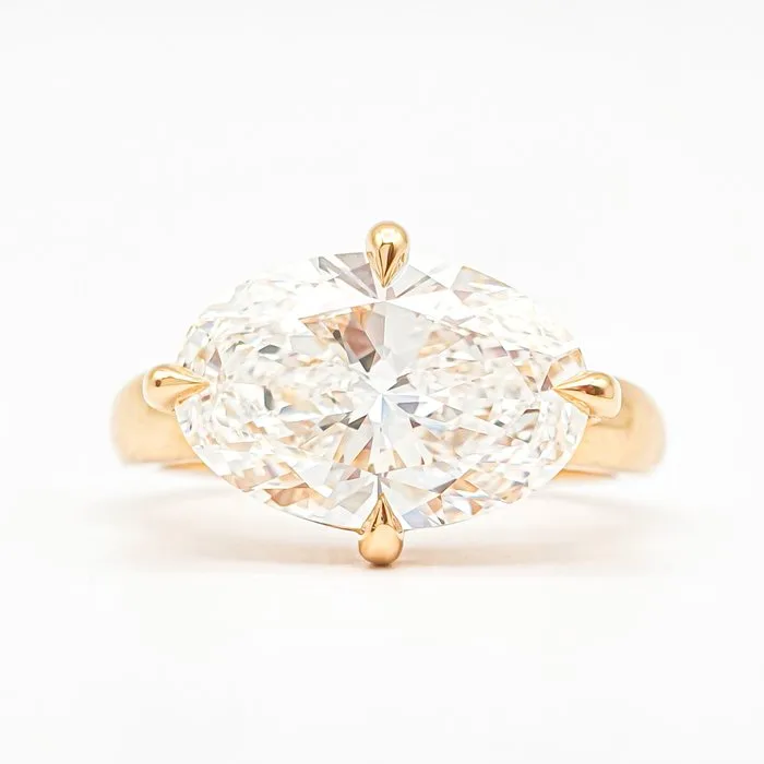 Ring - 18 kt. Yellow gold - 3.09ct. tw. Diamond (Lab-grown) - E VVS2 IGI