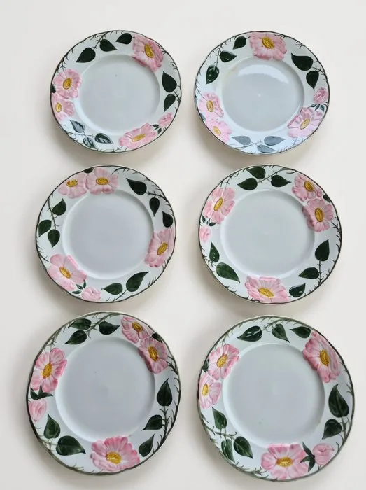 Villeroy & Boch - Dinner plate (6) - Wild-Rose, Wildrose - Porcelain - hand-painted