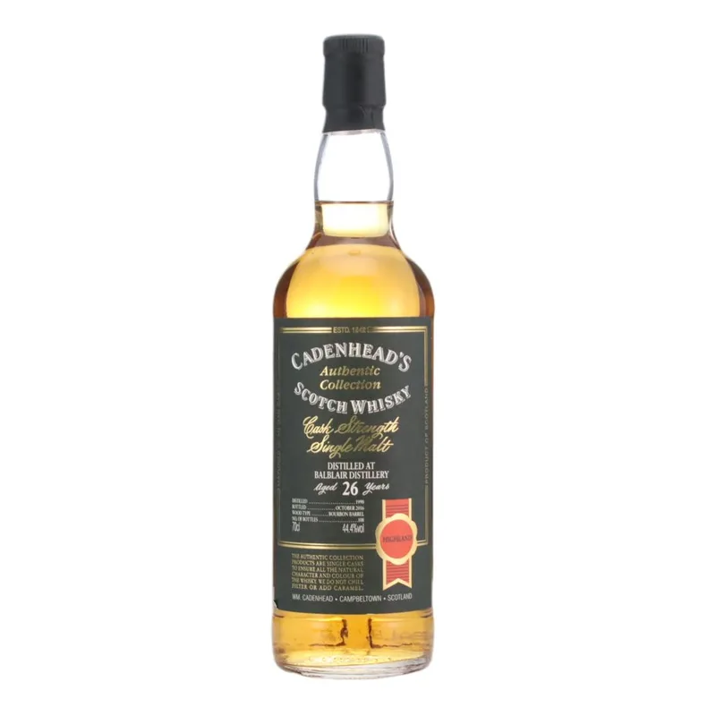 Balblair – 1990 Cadenhead's Authentic Collection 26 Year Old