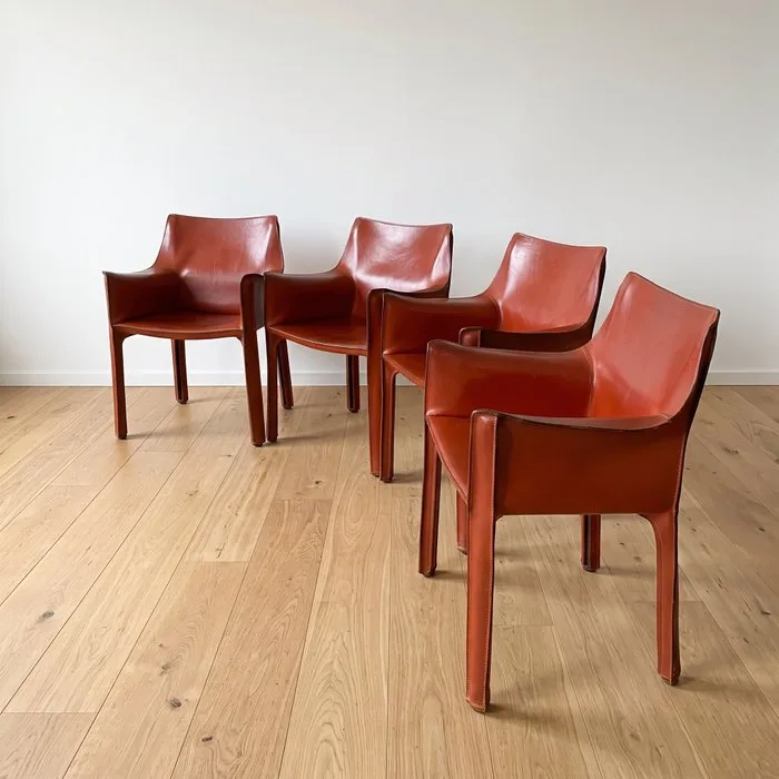 Cassina - Mario Bellini - Chair (4) - Calfskin