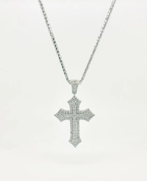 Necklace - 18 kt. White gold - 2.10ct. tw. Diamond (Natural) - Diamond