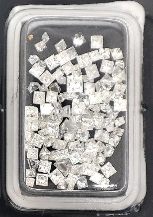 117 pcs Diamond (Natural) - 3.00 ct - Square - F, G - VS1, SI1 - Gemmological Centre Israel (G.C.I.)