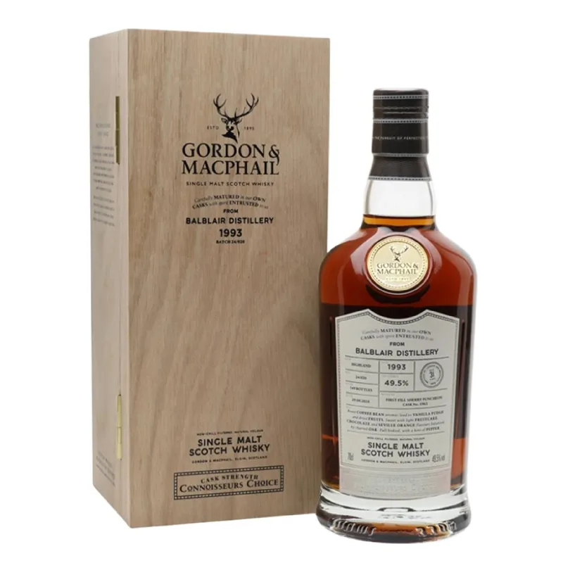 Balblair – 31 Year Old 1993 Gordon & MacPhail Connoisseurs Choice Single 1st Fill Sherry Puncheon #1961 (2024)