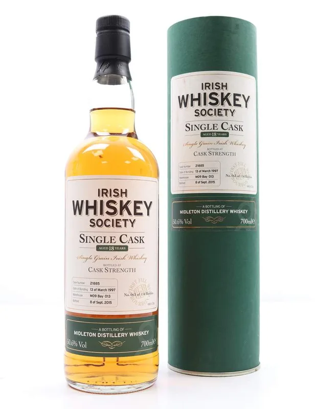 Irish Whiskey Society, Midleton Single Cask 18 Year Old