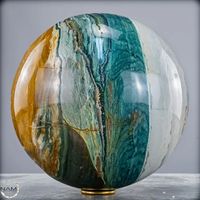 Ocean Jasper Agate Sphere – Fascinating natural art in perfected form Sphere- 12349.17 g