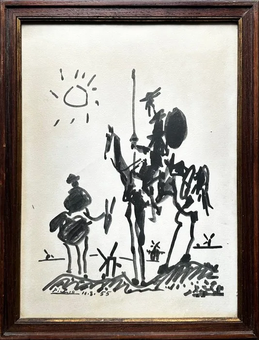 Pablo Picasso (1881-1973) - Don Quichotte et Sancho Panza