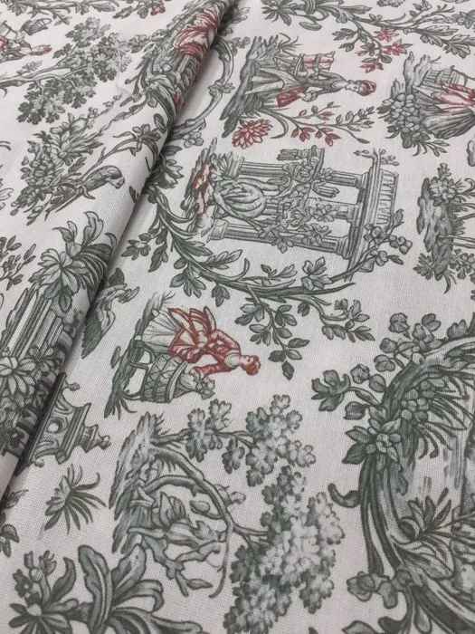 Upholstery fabric - 5 m - 1.4 m - Toile de Jouy