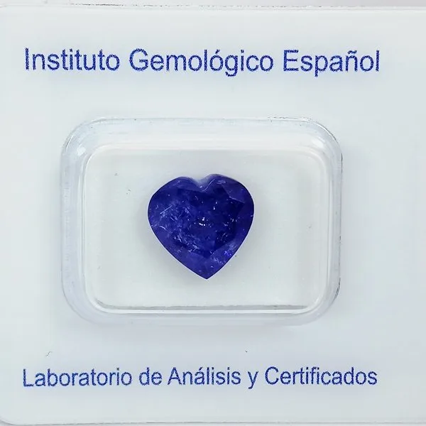 Blue, Violet Tanzanite - 4.22 ct - Instituto Gemólogico Español (IGE)
