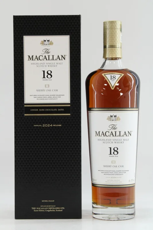 Macallan – 18 Years Old – Sherry Oak – 2024 Release